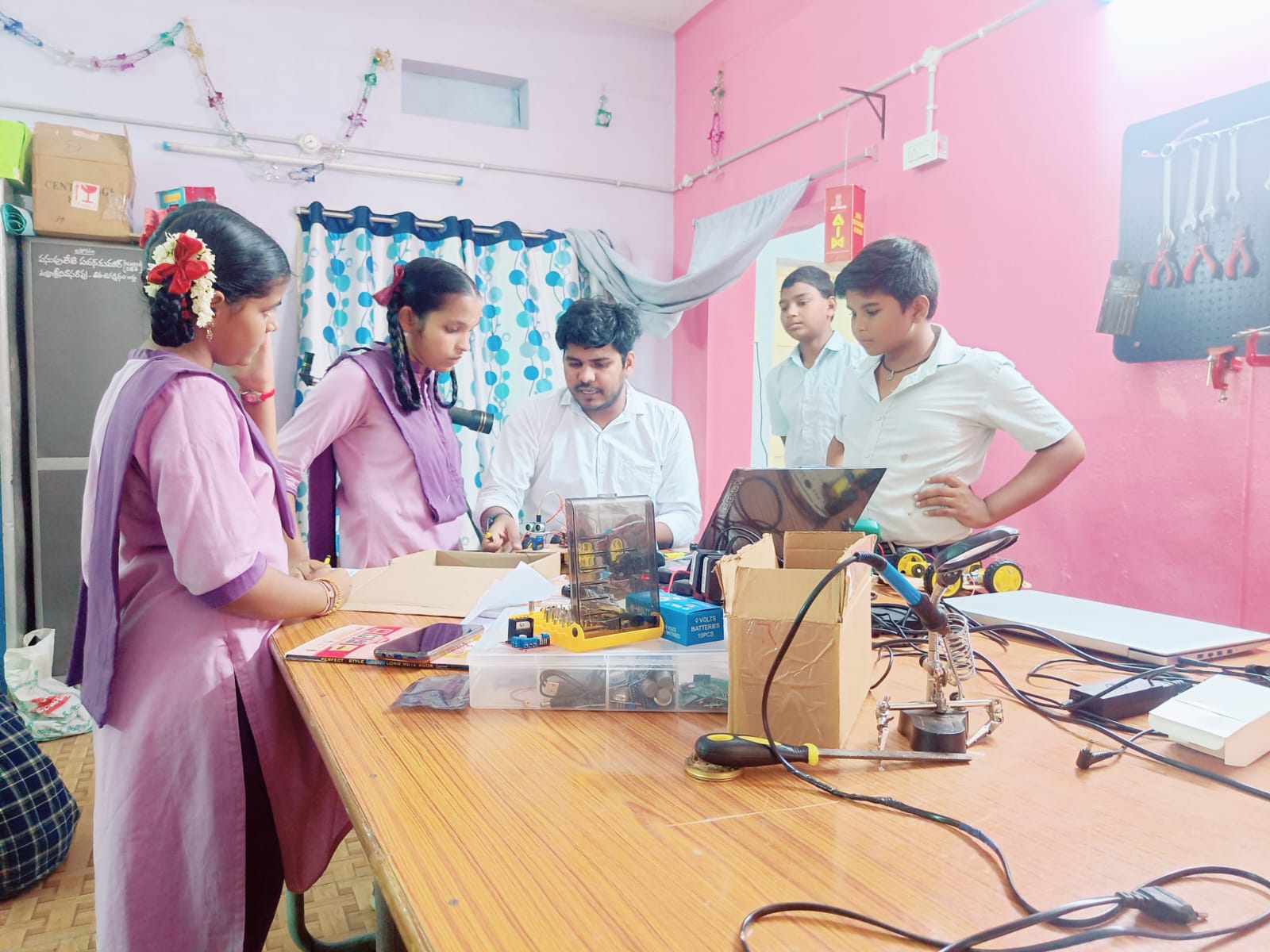 Students in a lab